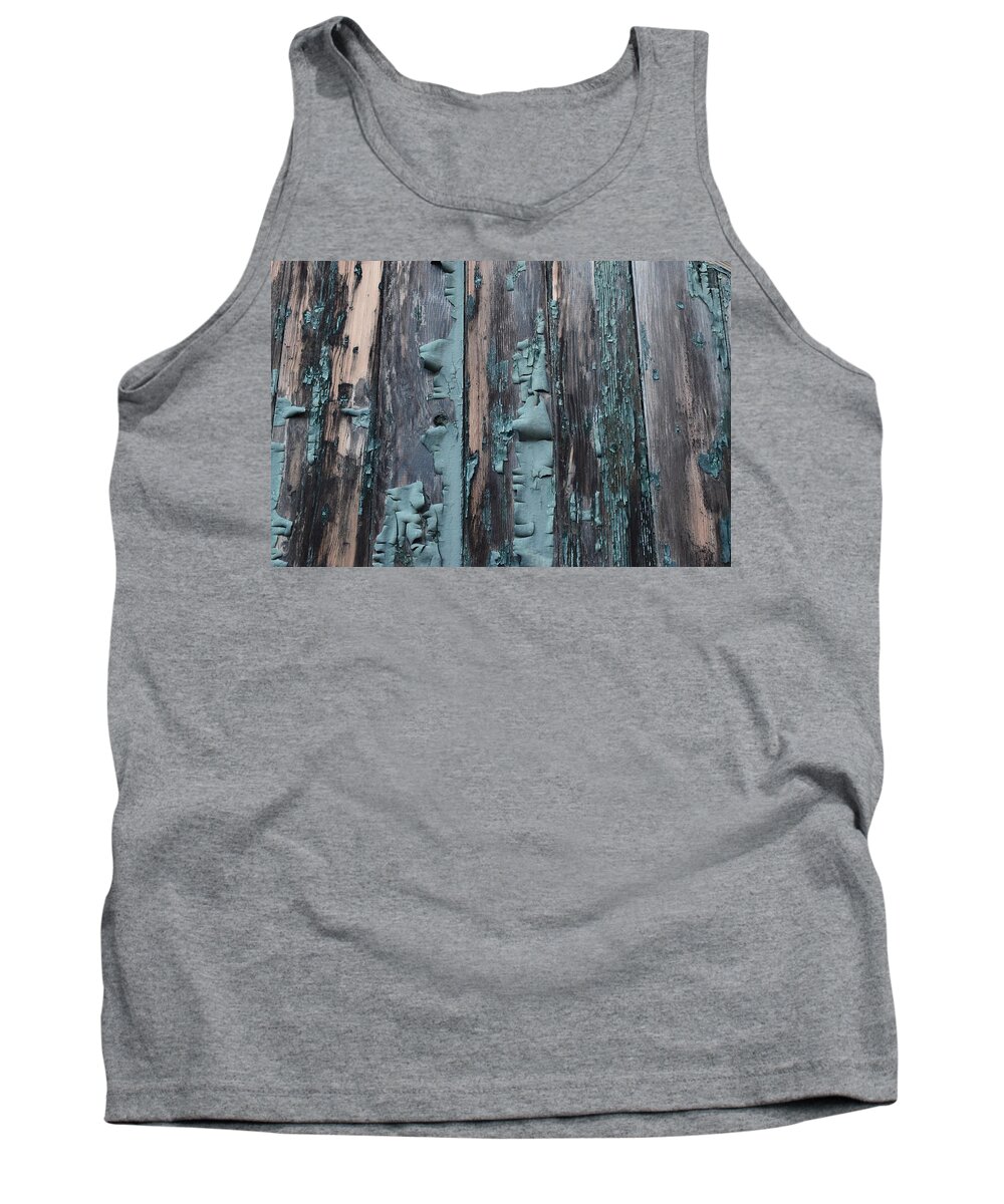 Old Tank Top featuring the photograph Old Plank Wall by Curtis Krusie