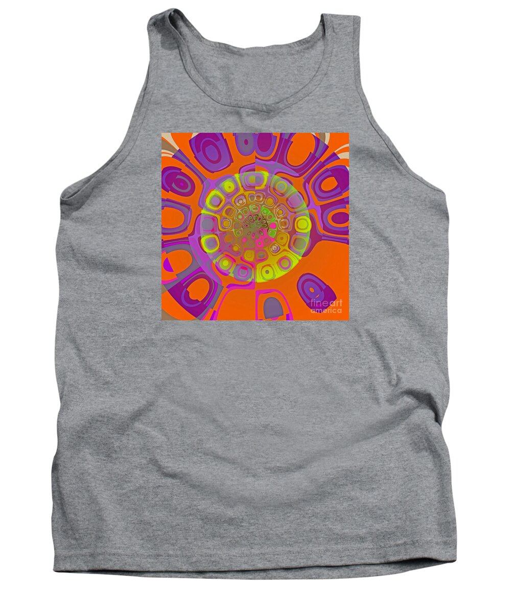 Art Tank Top featuring the photograph Orange Abstract by Richard Montemurro