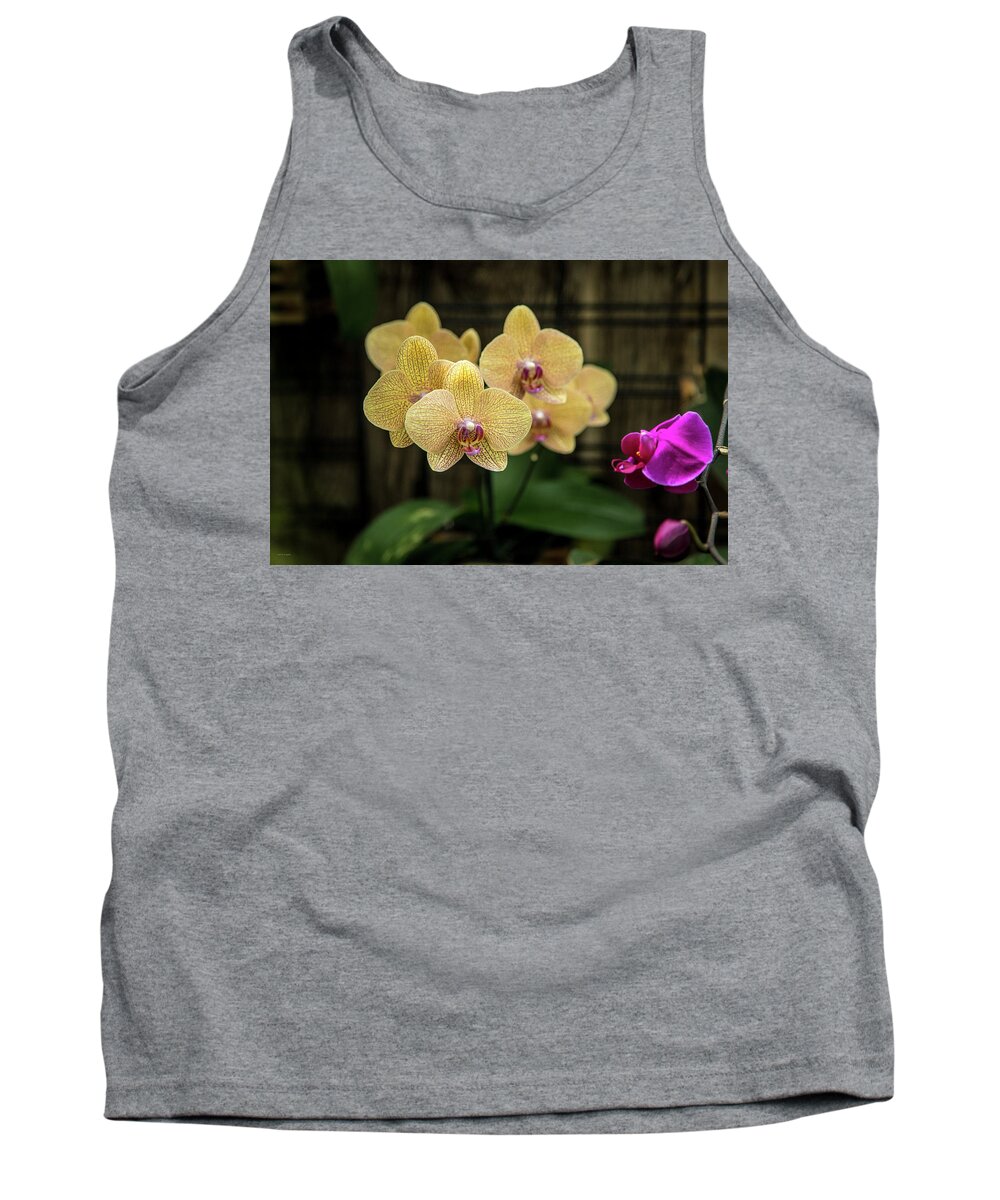Allan Tank Top featuring the photograph Orange Orchids by Ross Henton
