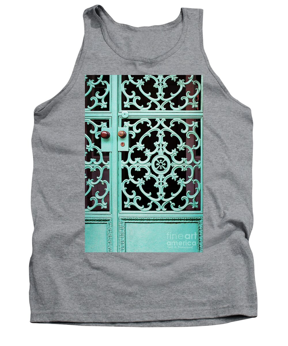 Architecture Tank Top featuring the photograph Ornate Doors by Todd Blanchard