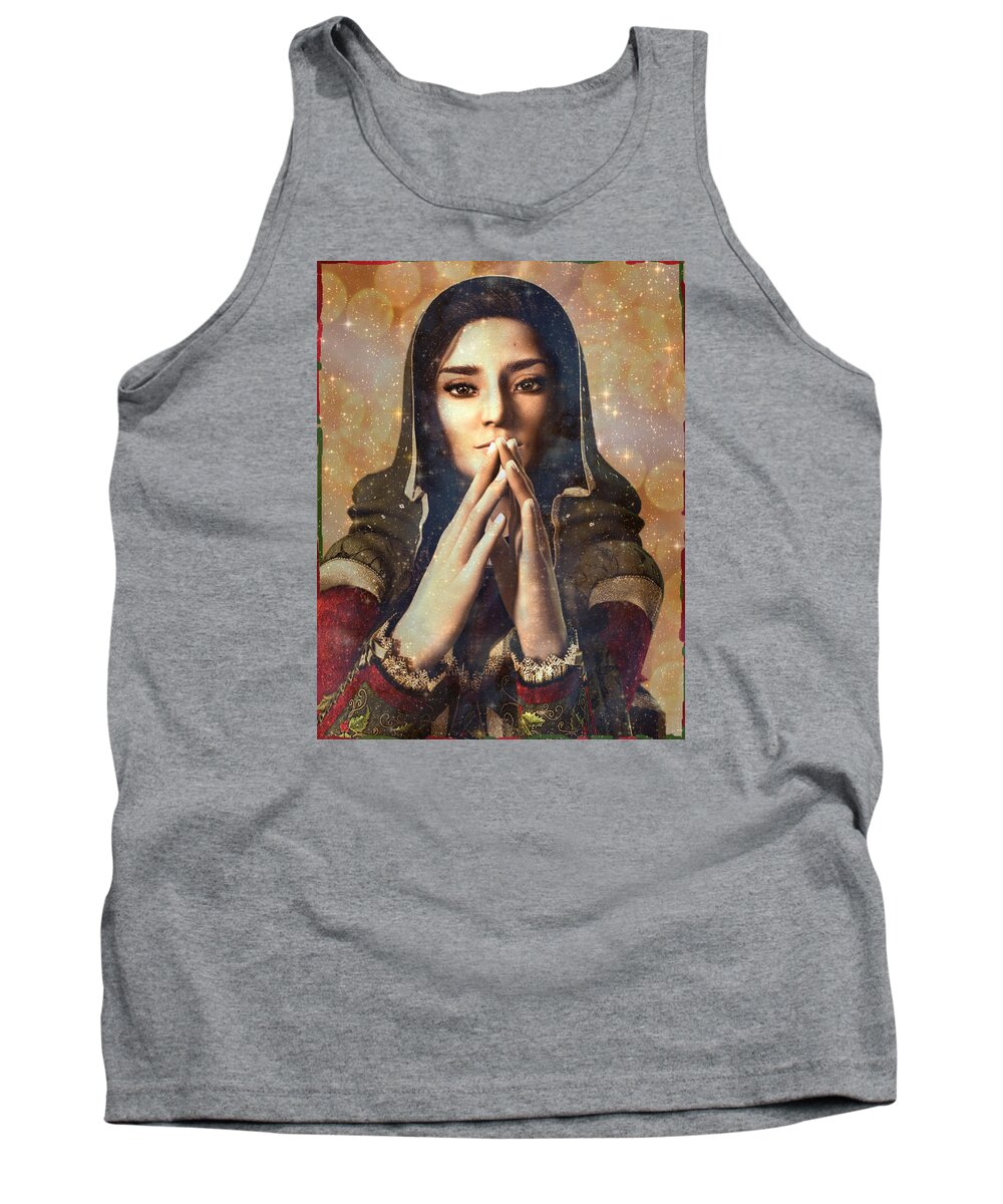 Our Lady Of Guadalupe Tank Top featuring the painting Our Lady of Guadalupe by Suzanne Silvir