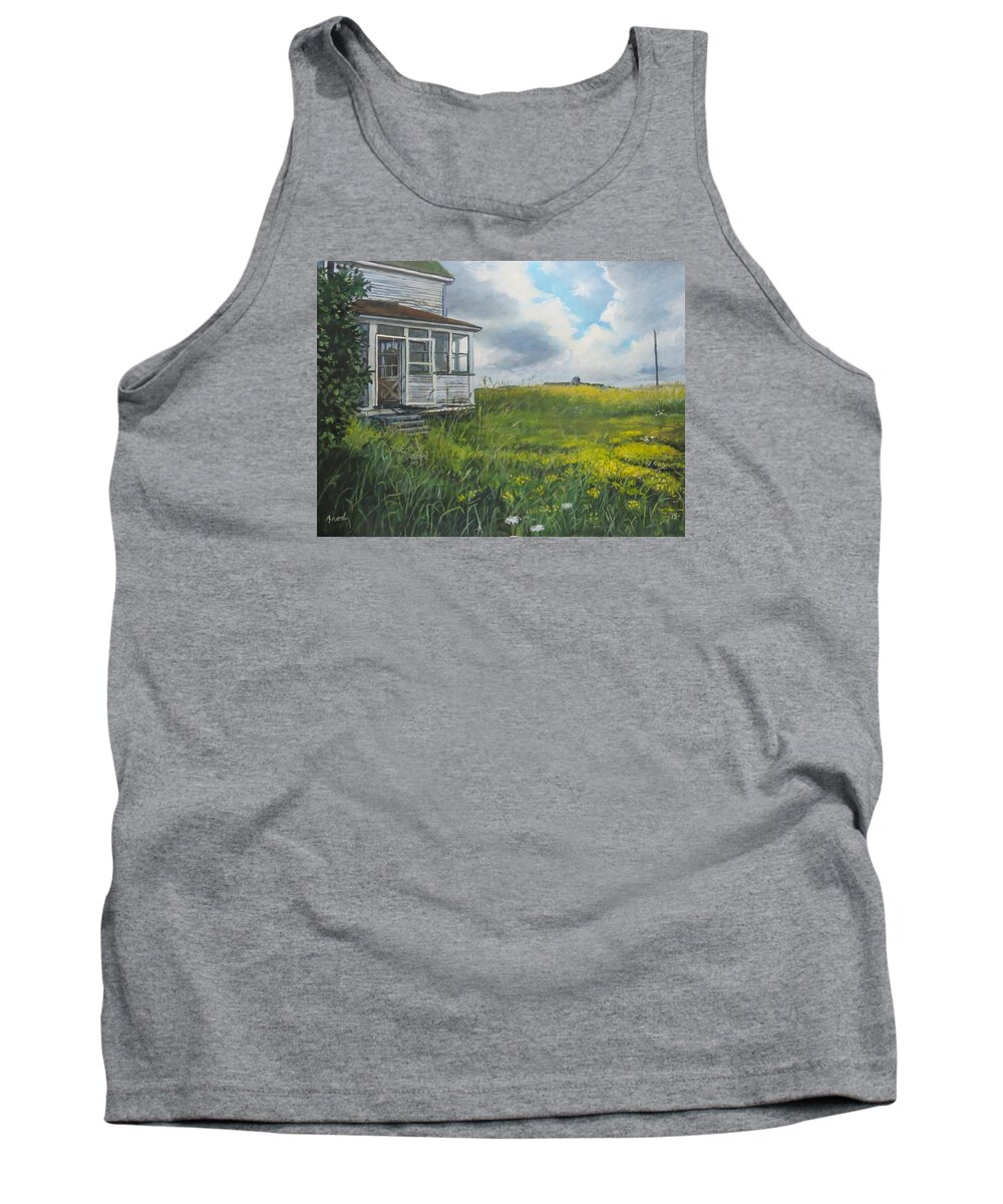 Sault Ste. Marie Tank Top featuring the painting Out Back by William Brody