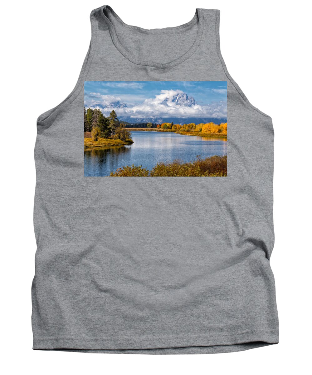 Oxbow Bend Tank Top featuring the photograph Oxbow Bend by Kathleen Bishop