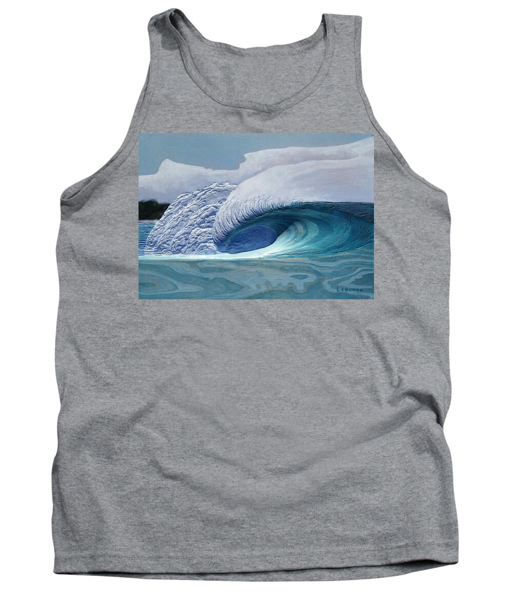 Surf Art Tank Top featuring the painting Pacific Dream by Nathan Ledyard