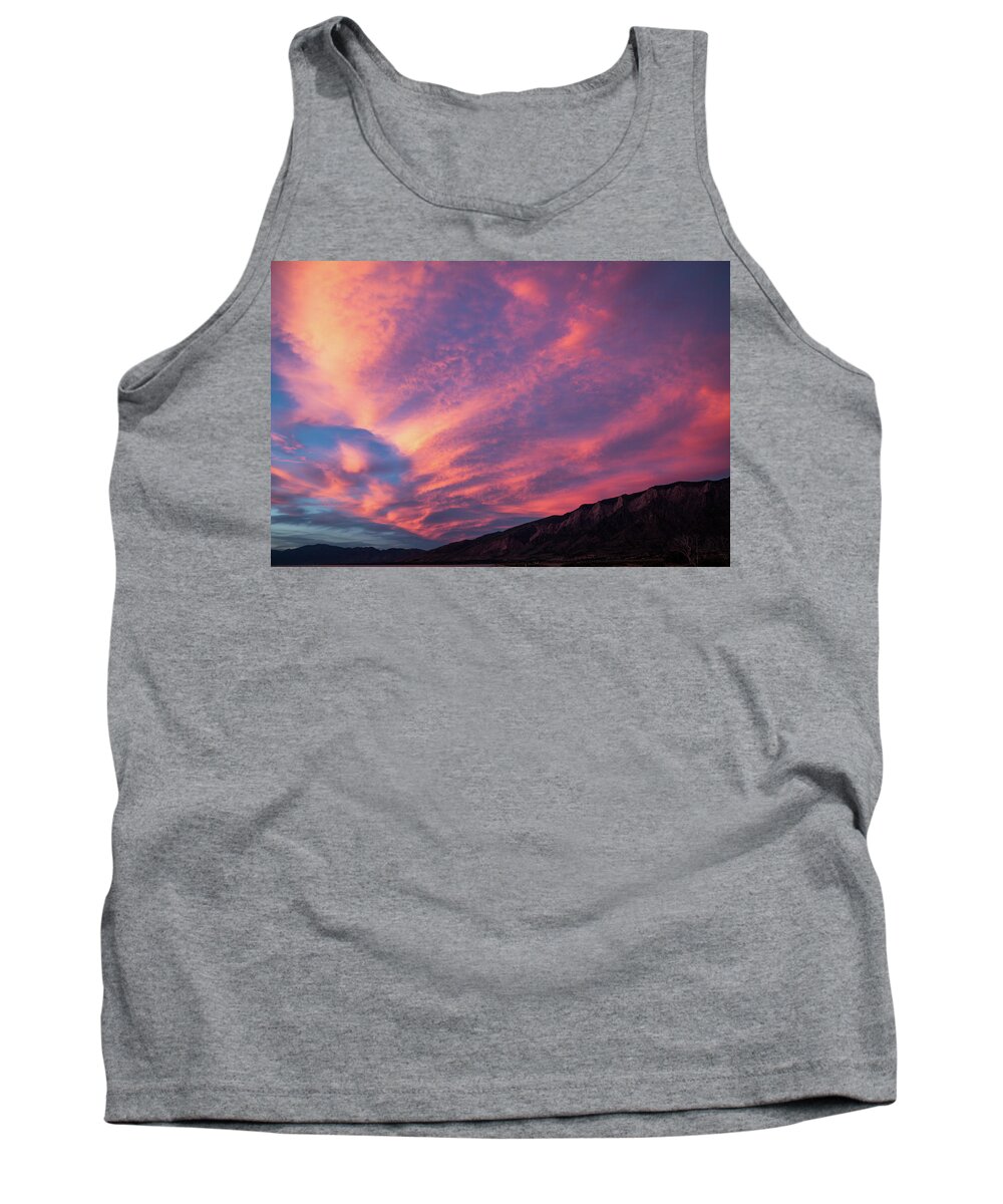 Sky Tank Top featuring the photograph painted by Sun by Hyuntae Kim