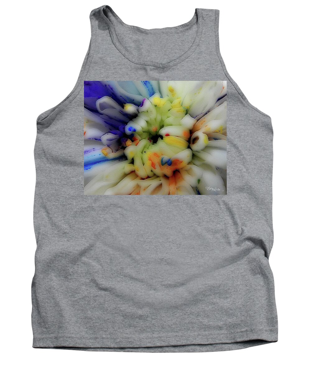 Flowers Tank Top featuring the photograph Painted Flowers #6253_0a by Barbara Tristan