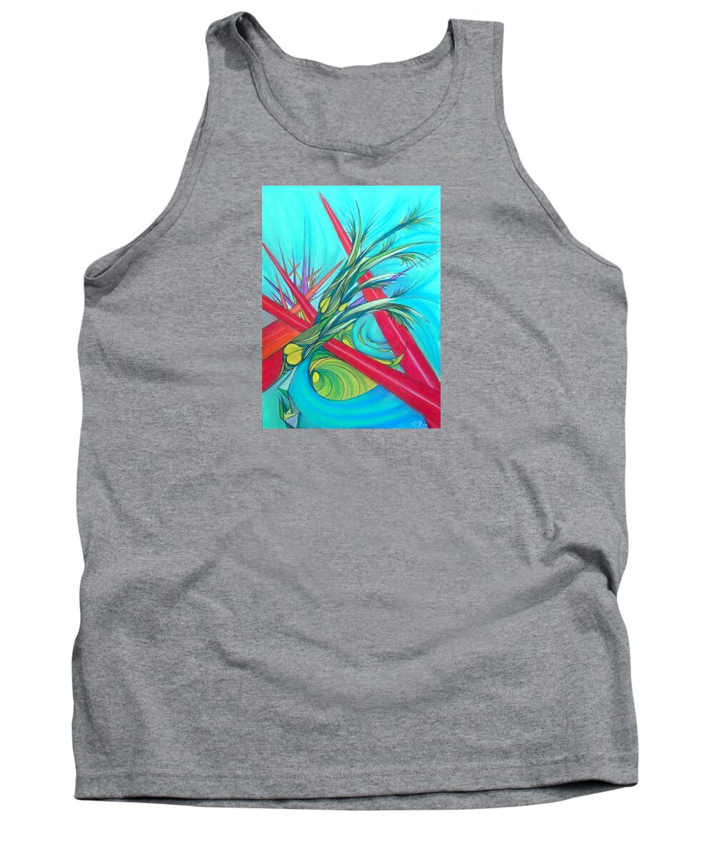 Abstract.nature Tank Top featuring the pastel Paralex8 by Robert Nickologianis