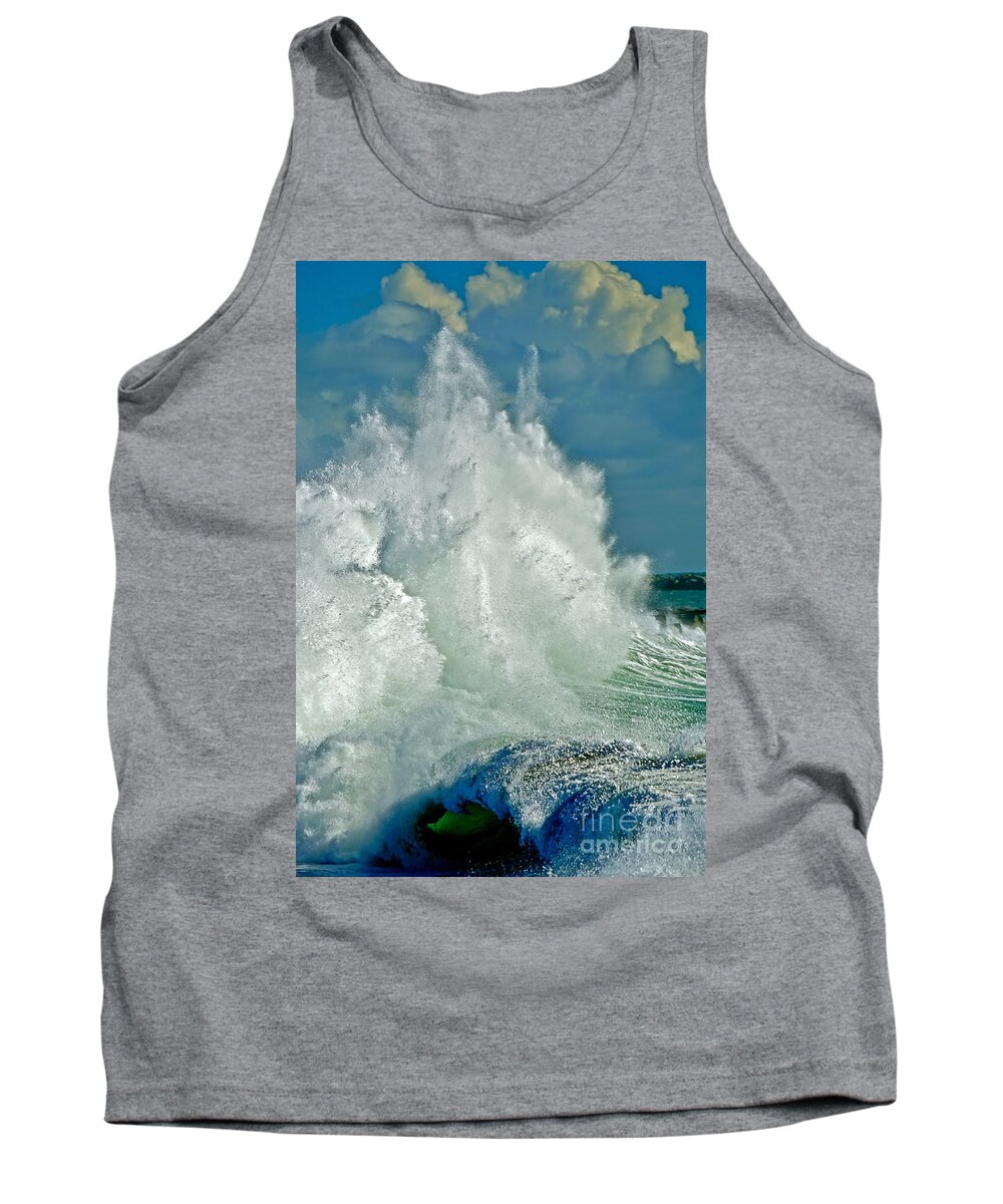 Ocean Tank Top featuring the photograph Parrish Wave by Michael Cinnamond