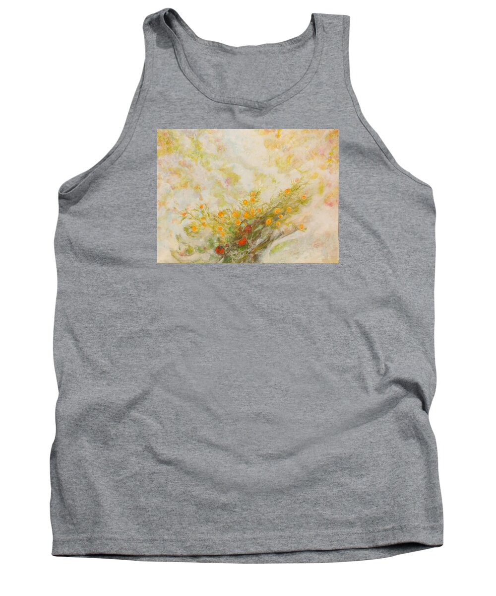 Calming Anger Tank Top featuring the painting Paroles Douce by Marc Dmytryshyn