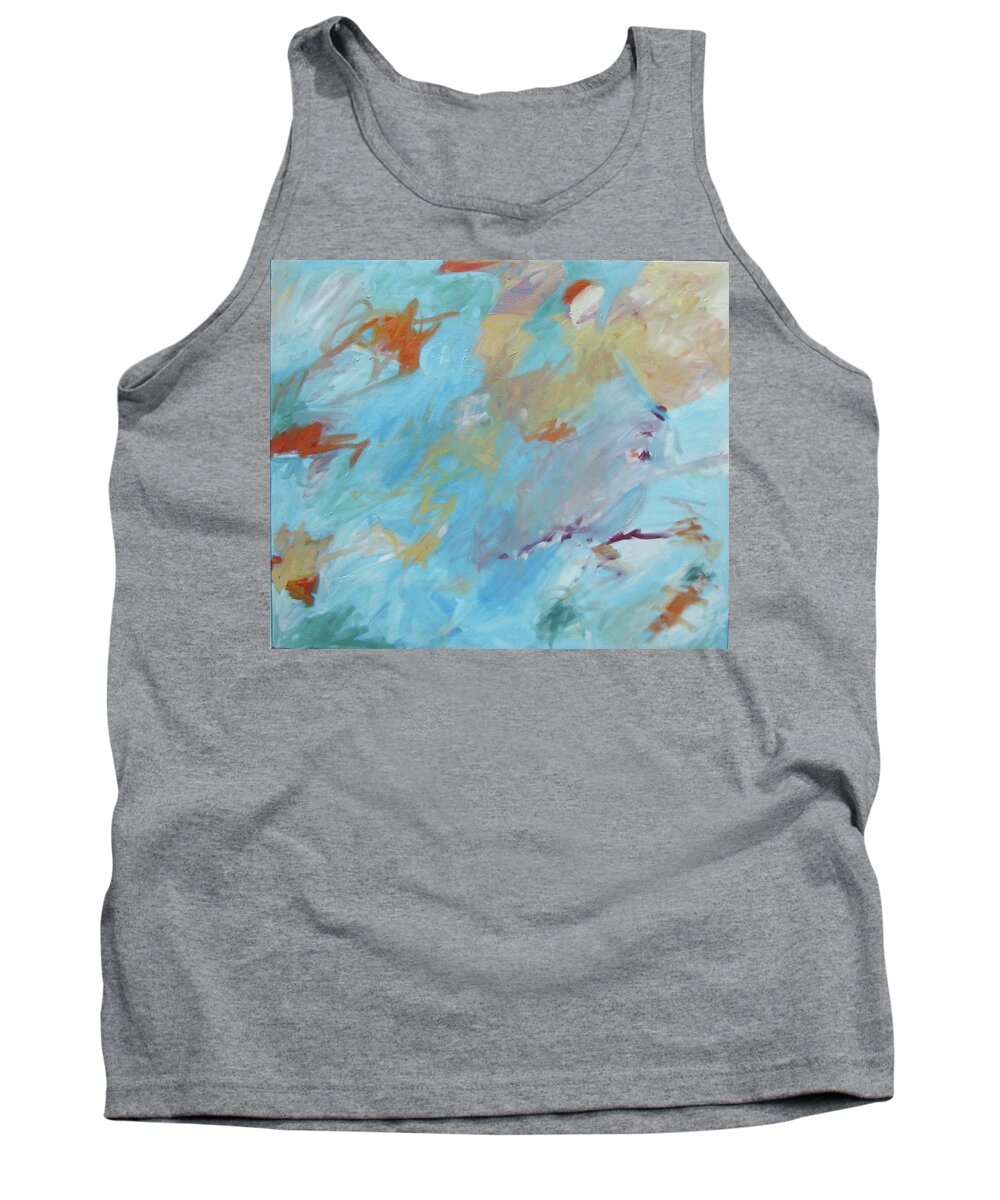 Abstract Tank Top featuring the painting Party Time by Stan Chraminski