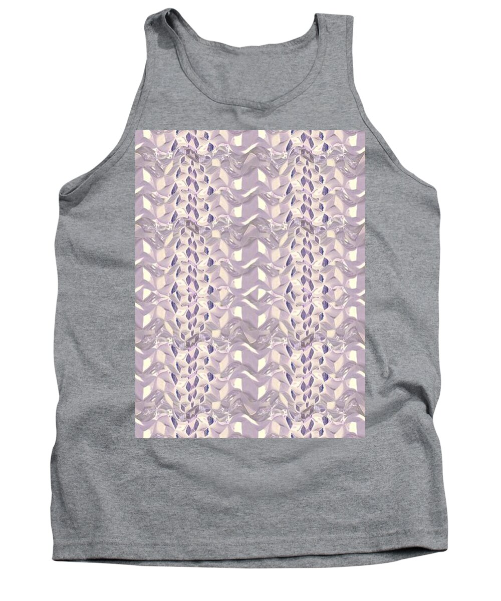 Silver Tank Top featuring the digital art Patch Graphic series #11 by Scott S Baker