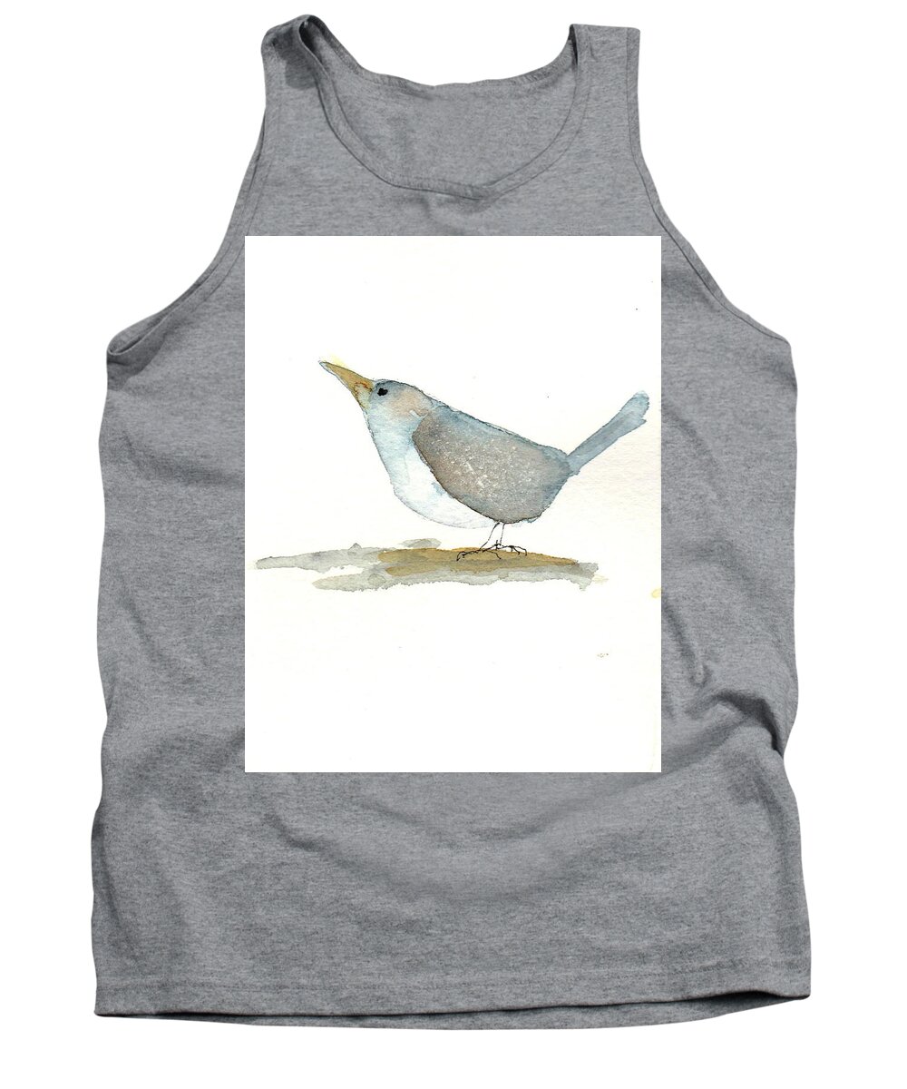 Watercolor Tank Top featuring the painting Patience by Anne Duke