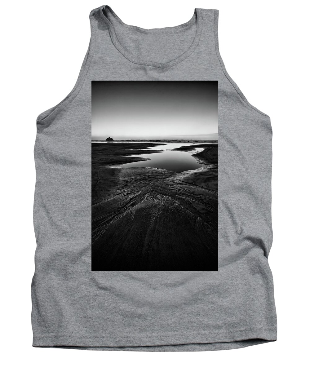 Artwork Tank Top featuring the photograph Patterns in the Sand by Jon Glaser