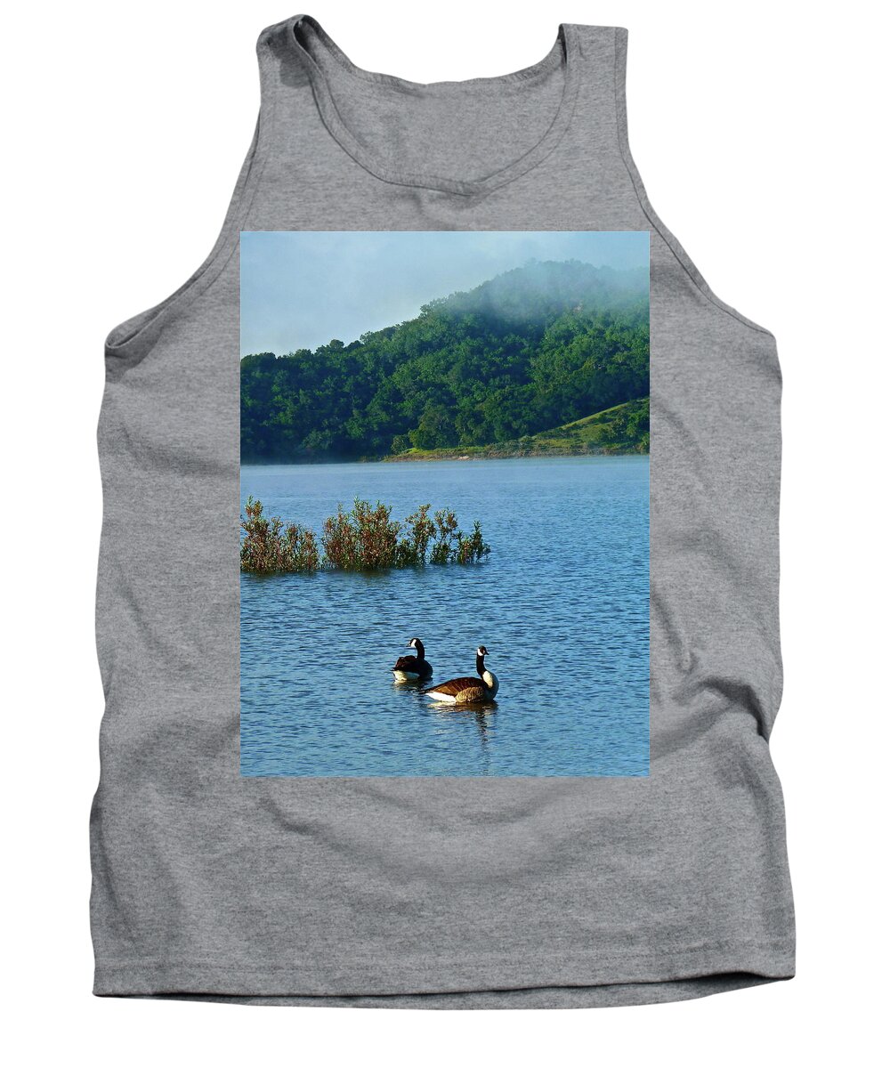 Landscape Tank Top featuring the photograph Peaceful Morning by Diana Hatcher