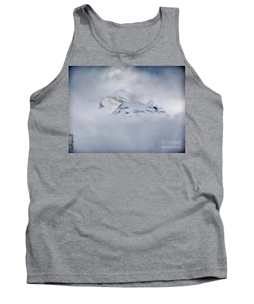 Mountain Tank Top featuring the photograph Peaking by Margaux Dreamaginations