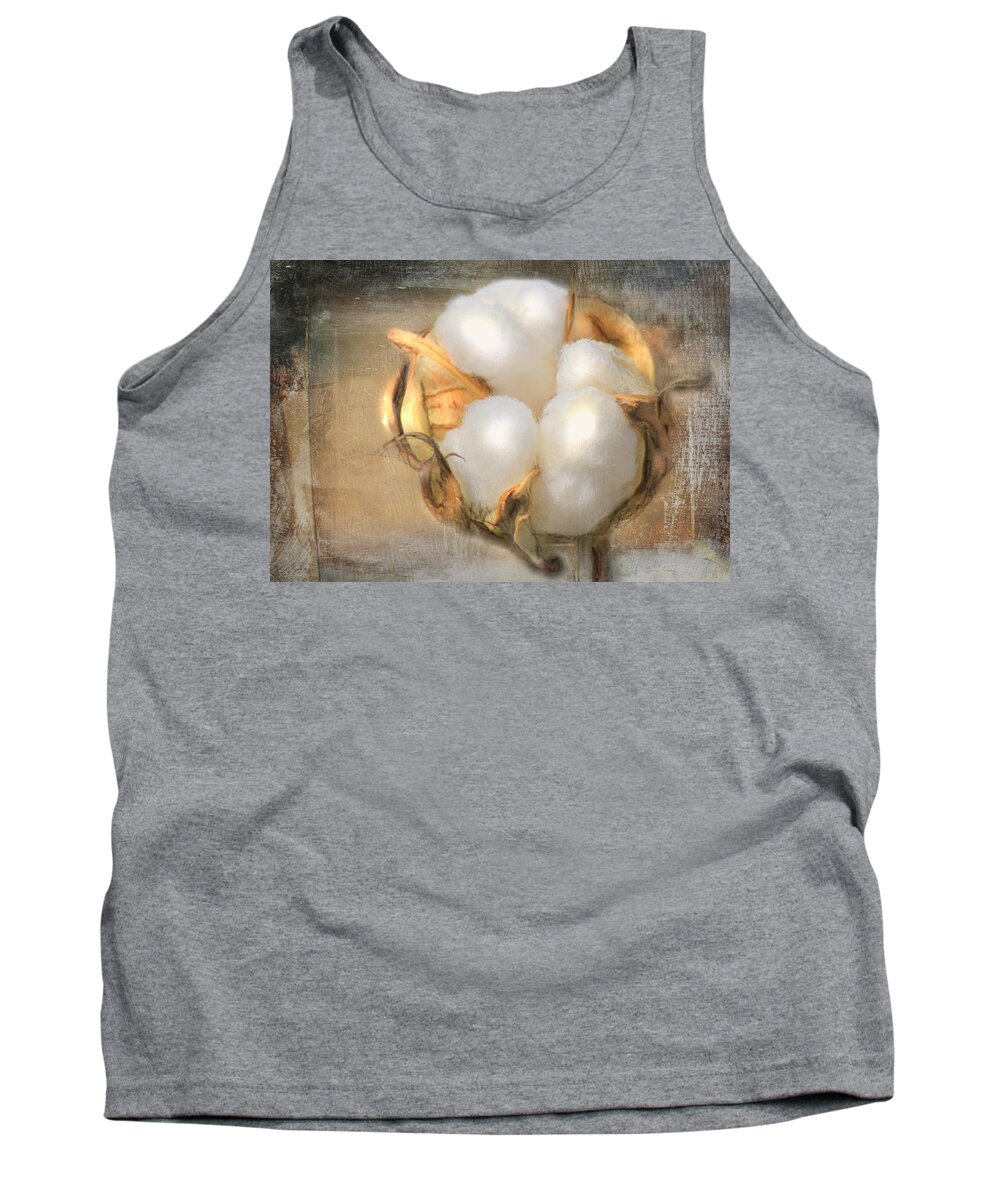 Cotton Tank Top featuring the photograph Pearly White by Barry Jones