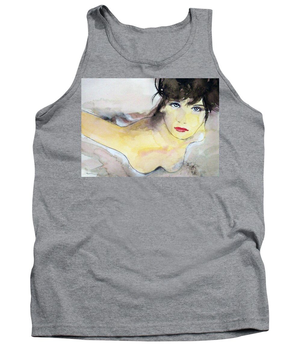 Nature Entertainment People Figures Travel Holidays Tank Top featuring the painting Penley by Ed Heaton