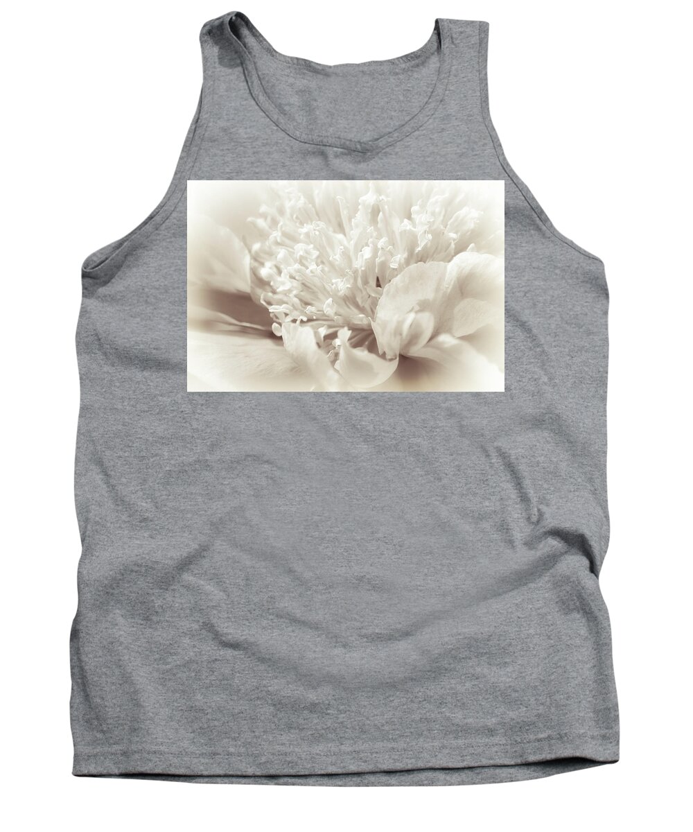 Peony Tank Top featuring the photograph Peony 5 by Bonnie Bruno