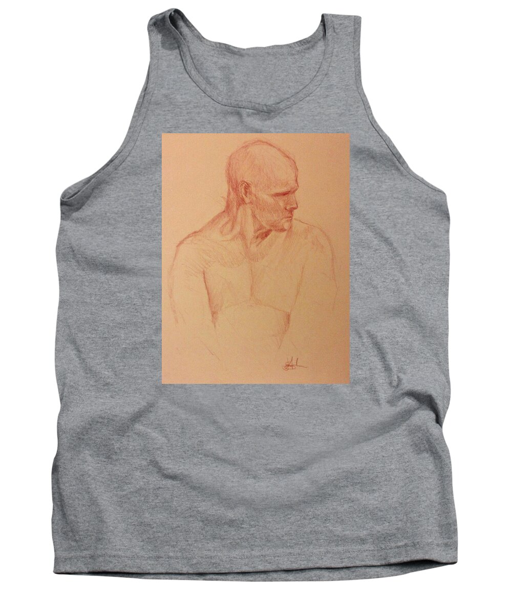 Male Tank Top featuring the painting Peter by James Andrews