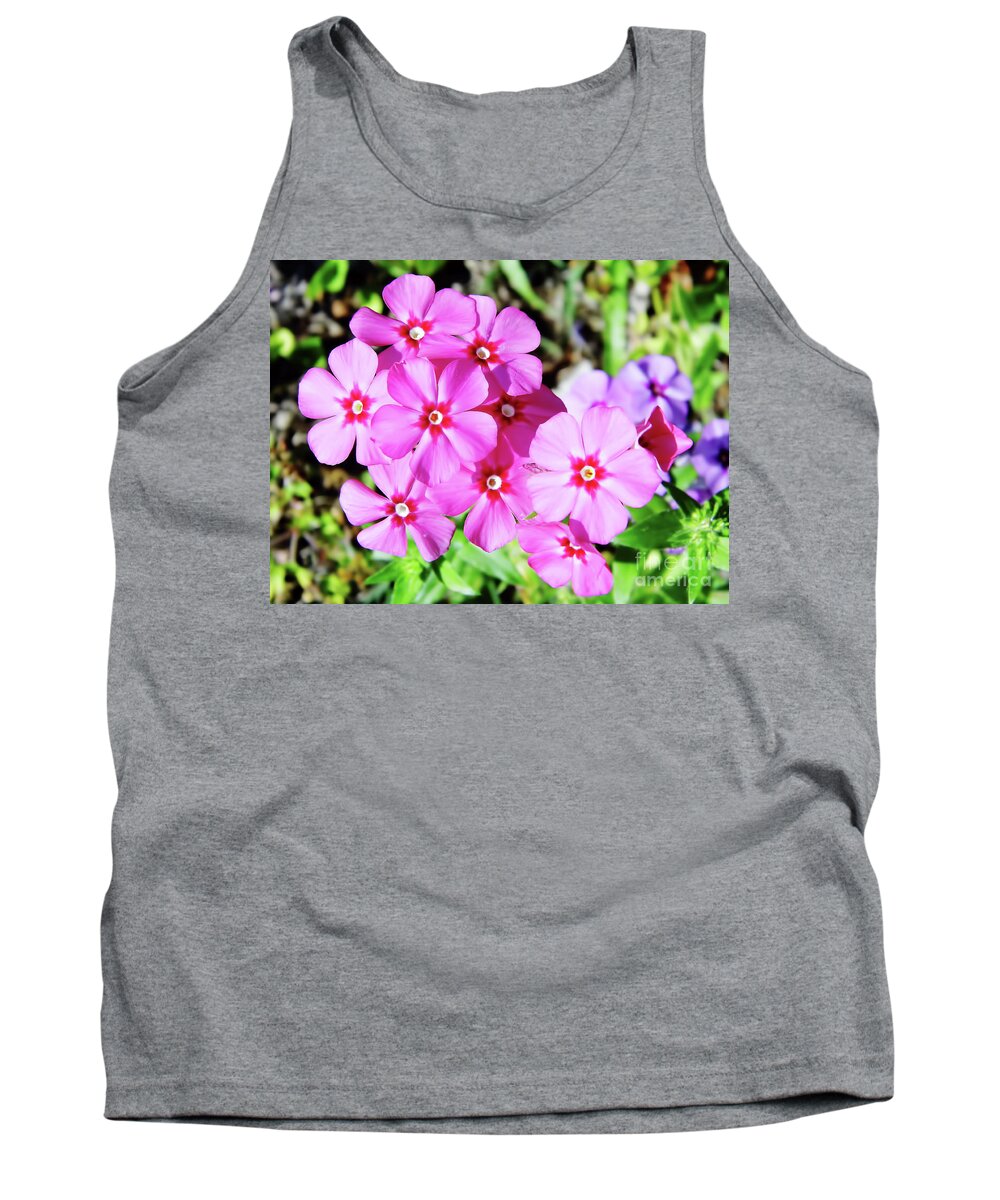 Phlox Tank Top featuring the photograph Phlox Beside The Road by D Hackett