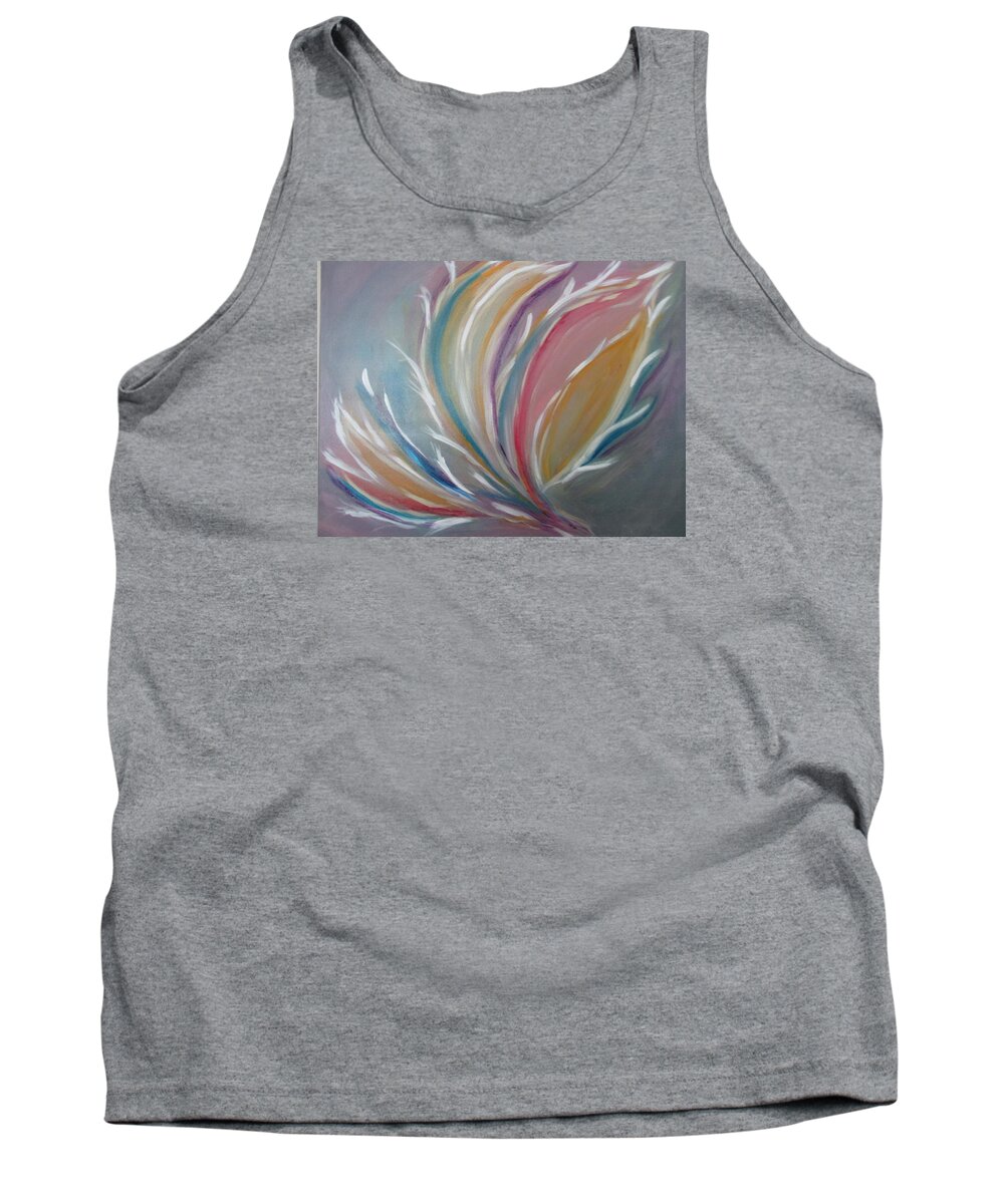 Phoenix Tank Top featuring the painting Phoenix Rising by Sharyn Winters