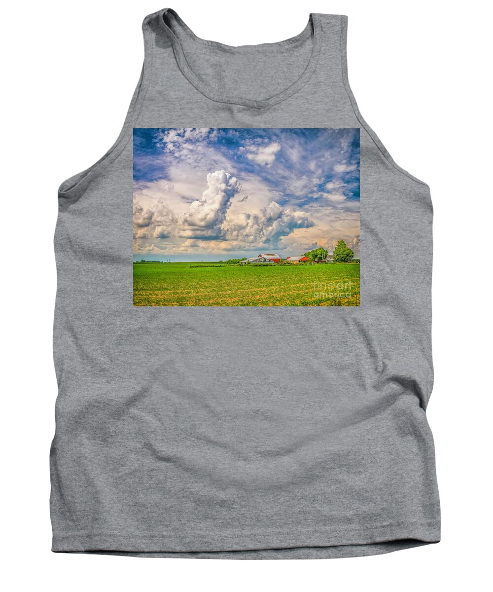 Clouds Tank Top featuring the photograph Pillar of Clouds by Nick Zelinsky Jr