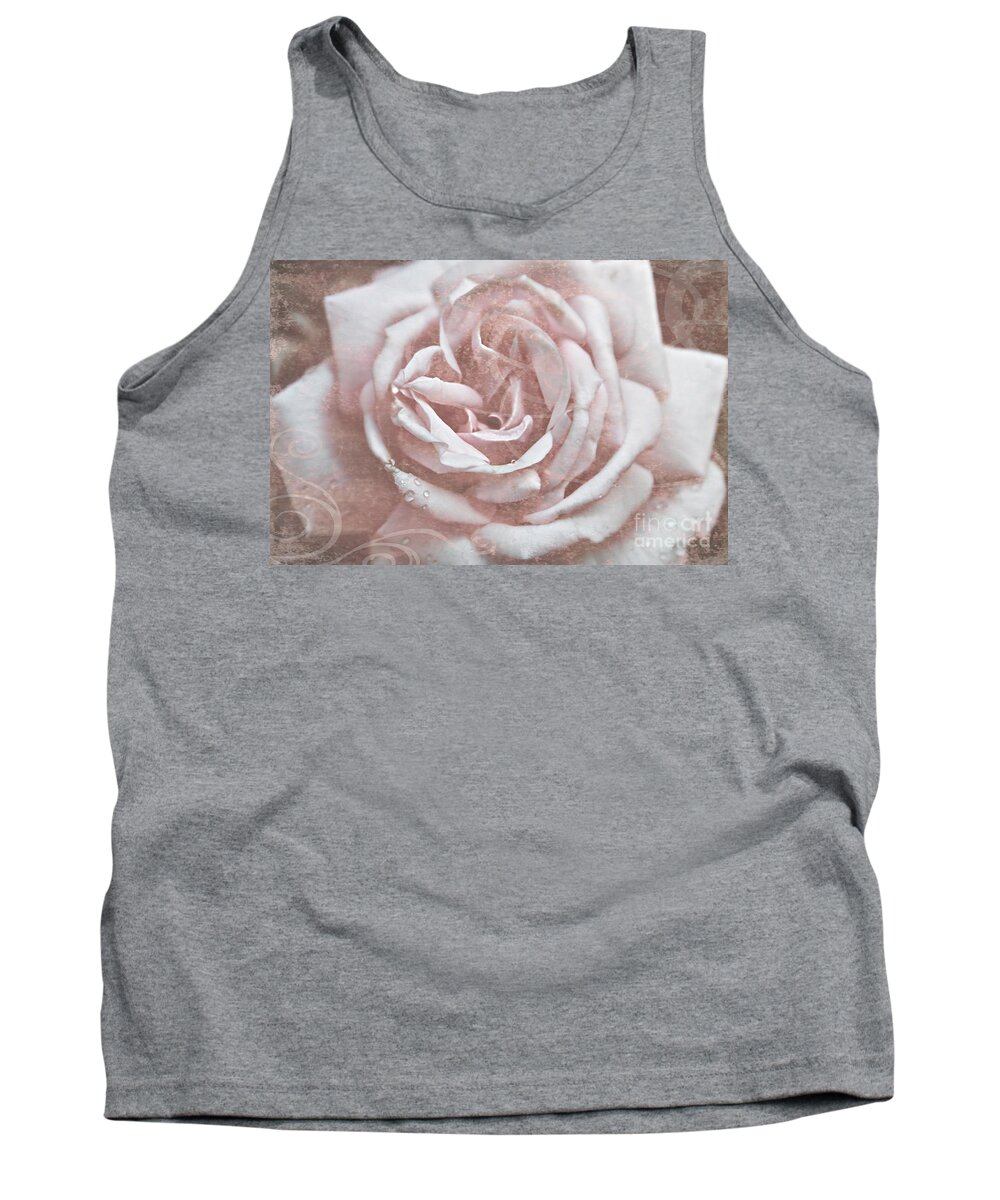 Old Garden Rose Tank Top featuring the photograph Pink Garden Rose by Patricia Montgomery