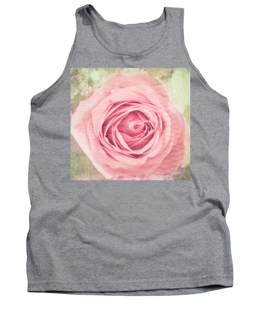 Pink Rose Tank Top featuring the photograph Pink, Single Rose by Cynthia Wolfe