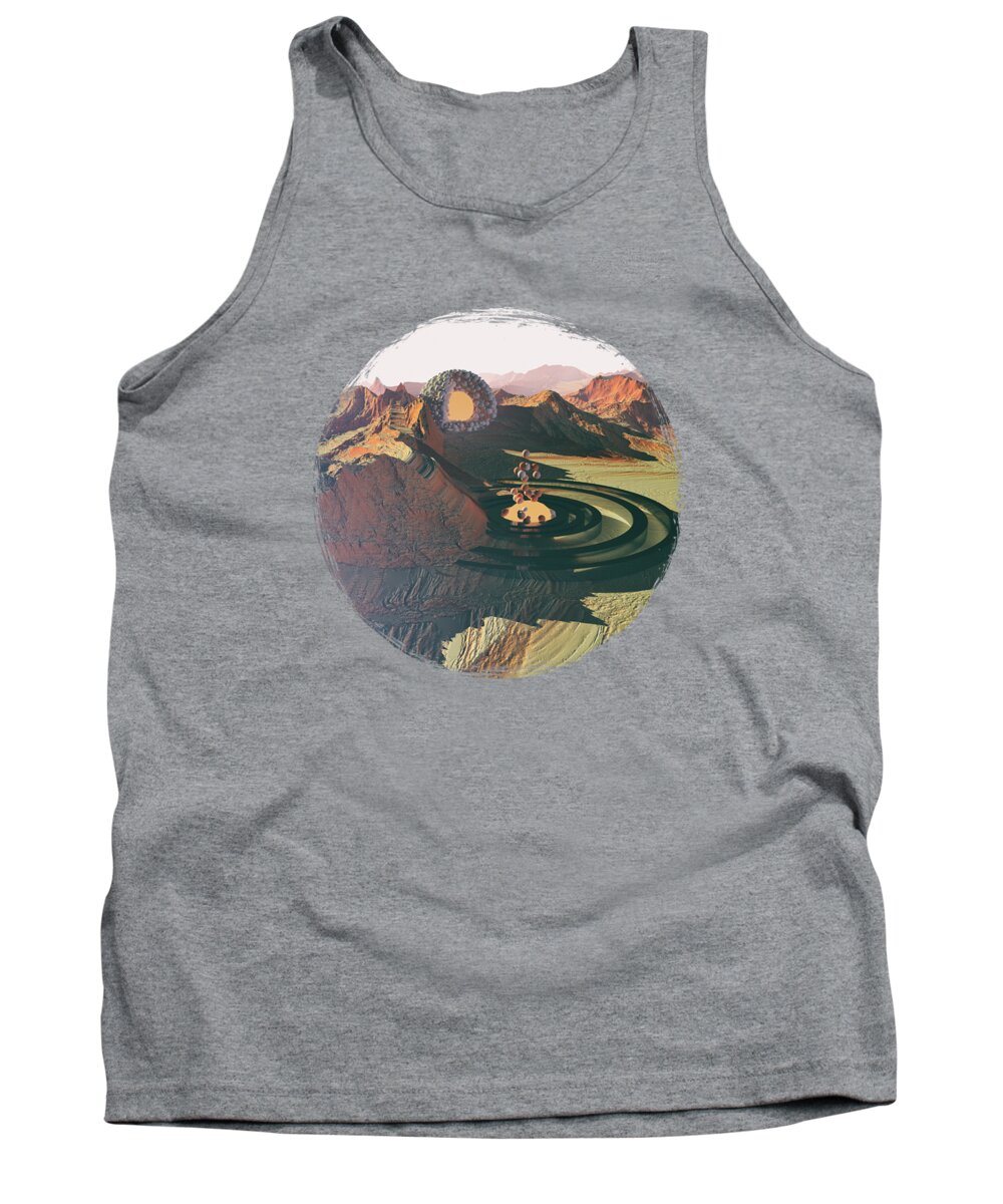 Pollination Tank Top featuring the digital art Pollination by Spacefrog Designs
