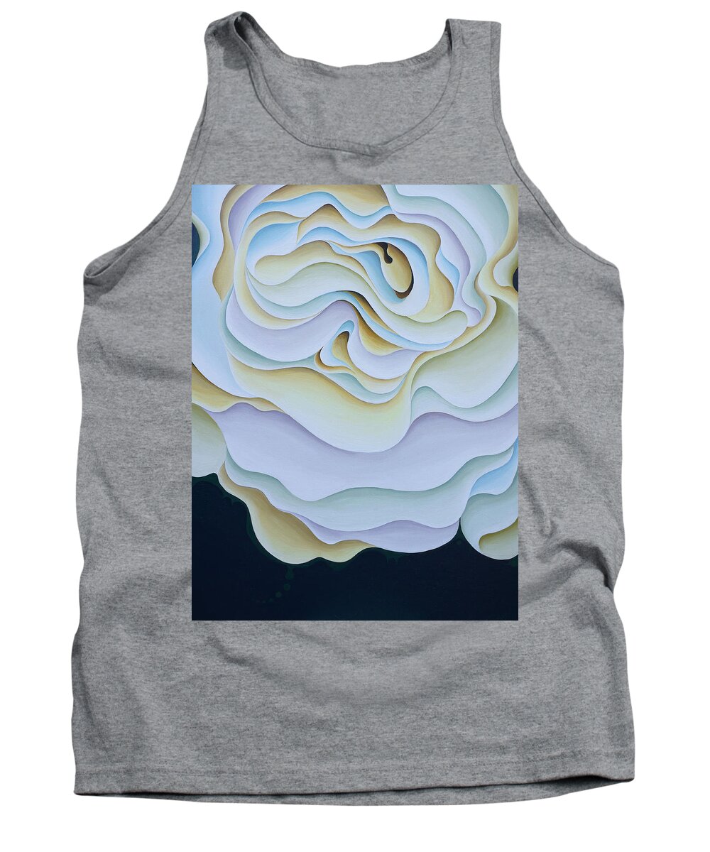 Zen Tank Top featuring the painting PondeRose by Amy Ferrari