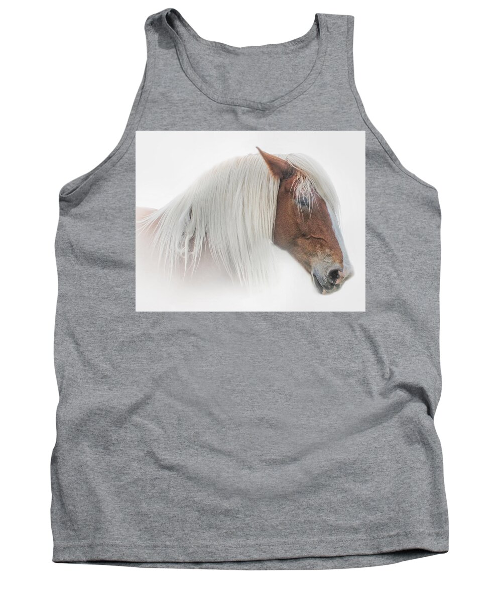 Animals Tank Top featuring the photograph Portrait of a Belgian Horse by David and Carol Kelly