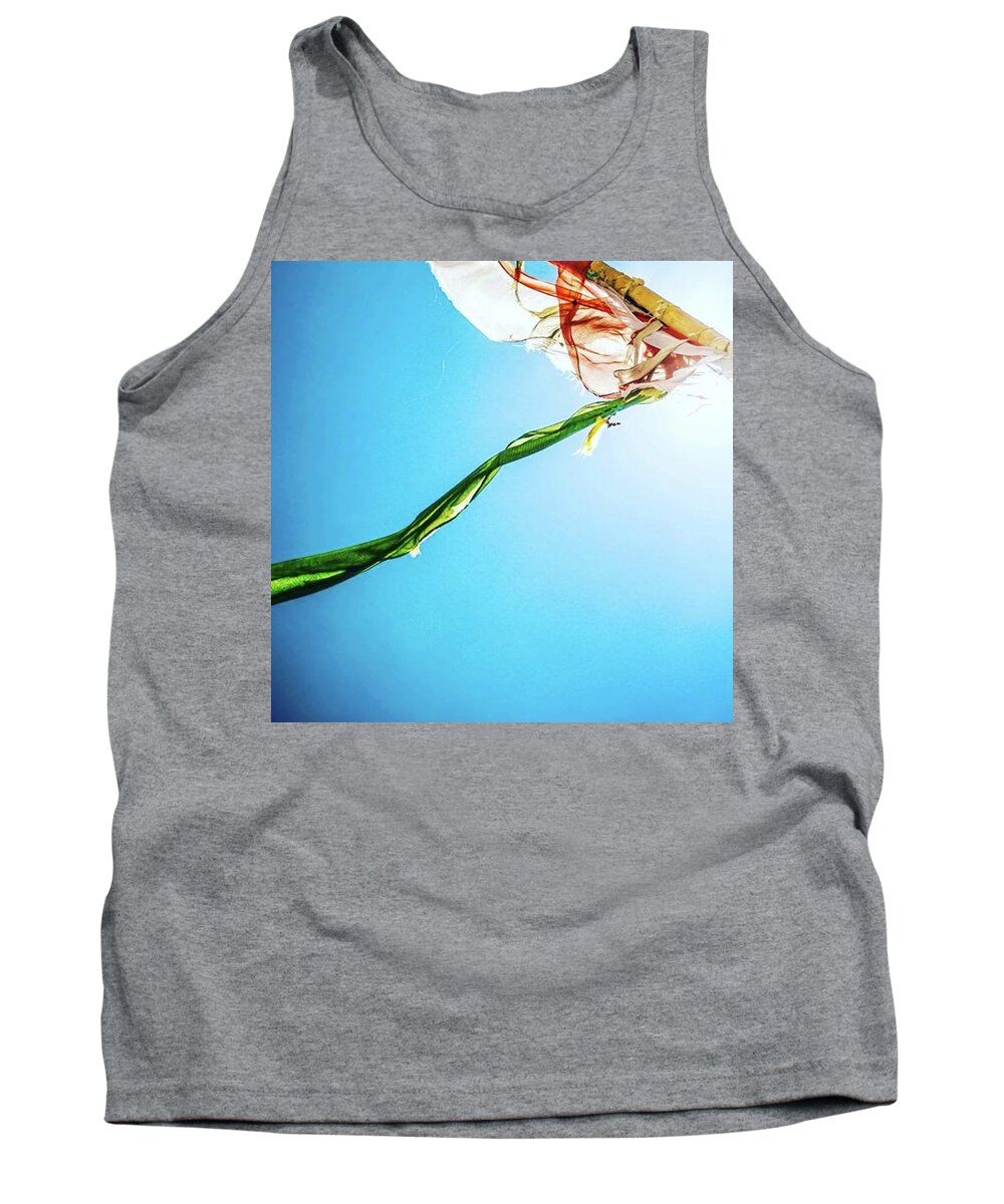 Aleckc Tank Top featuring the photograph Prayer Flags Blowing In The Wind by Aleck Cartwright