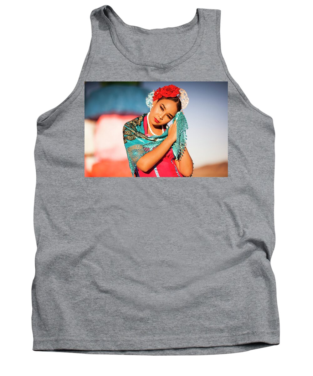  Tank Top featuring the photograph Praying Cathy by Carl Wilkerson