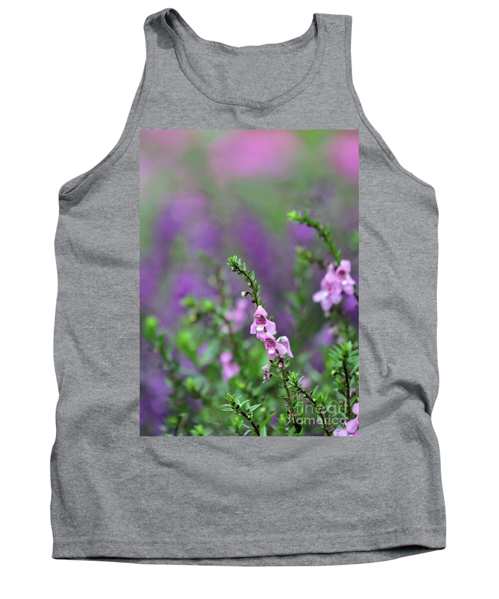 Flower Tank Top featuring the photograph Pretty in Pink n Purple by Sabrina L Ryan