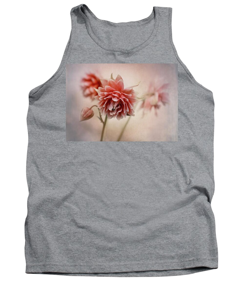 Colorful Tank Top featuring the photograph Pretty red columbine by Jaroslaw Blaminsky