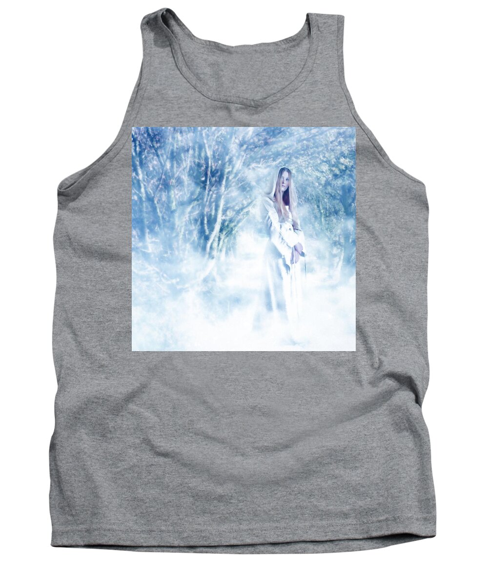 Woodland Tank Top featuring the photograph Priestess by John Edwards