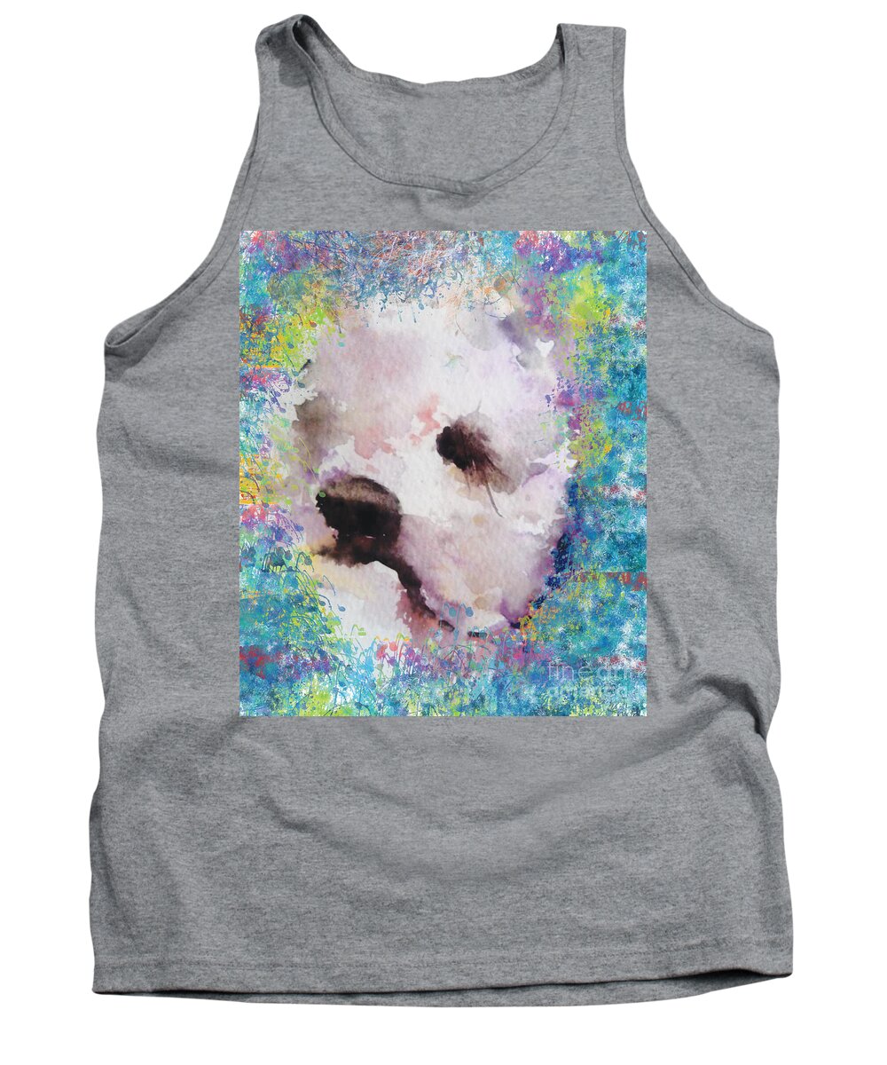 Puppy Tank Top featuring the digital art Puppy by Trilby Cole