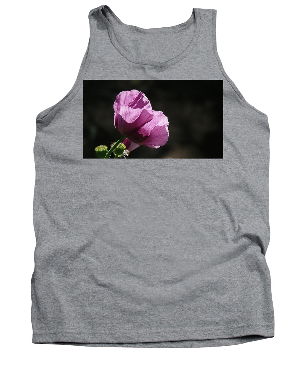 Purple Tank Top featuring the photograph Purple Blessing by Evelyn Tambour