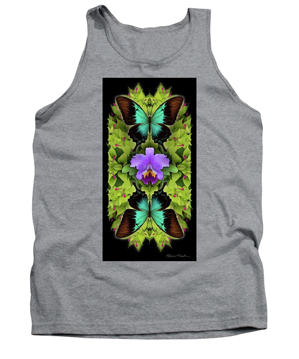 Botanical Tank Top featuring the photograph Purple Orchid by Bruce Frank