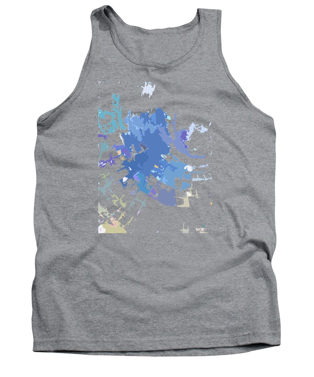 Abstract Tank Top featuring the digital art Quadrant by Gina Harrison