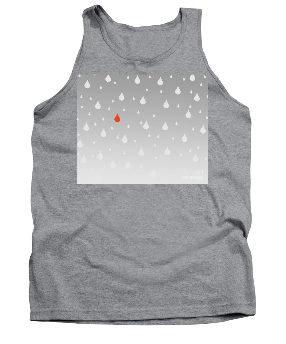 Rain Tank Top featuring the painting Rain and Tears by Trilby Cole