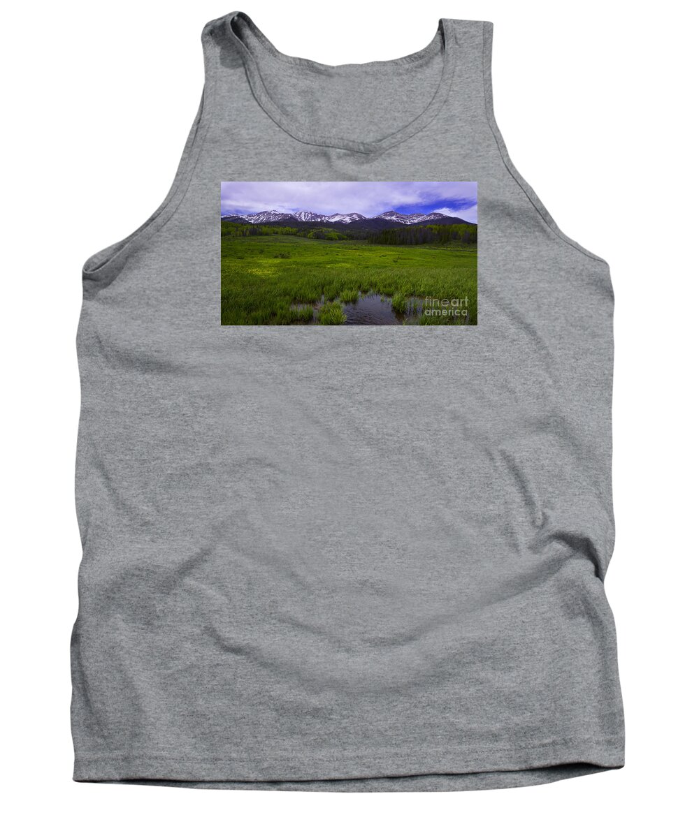 Rocky Mountains Tank Top featuring the photograph Rainy Season by Barbara Schultheis