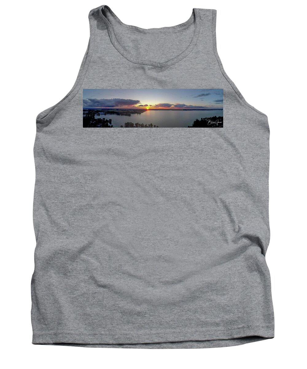  Tank Top featuring the photograph Rainy Sunset by Brian Jones
