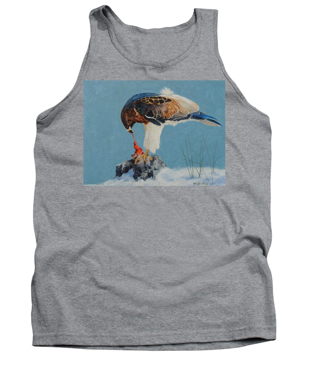 Raptor Tank Top featuring the painting Raptor by E Colin Williams ARCA