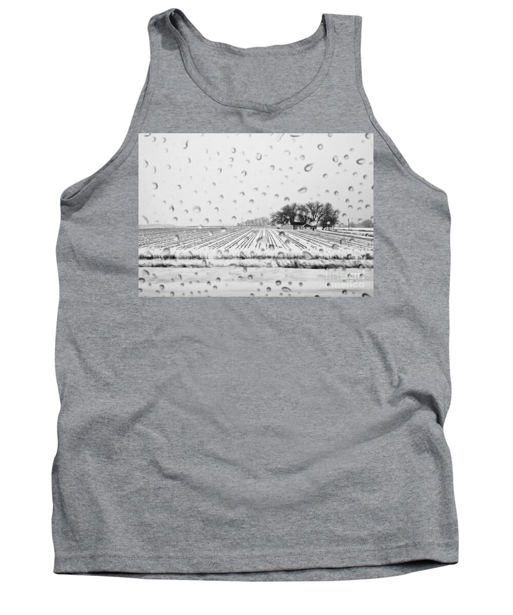 Winter Tank Top featuring the photograph Rain and snow by Elisabeth Derichs