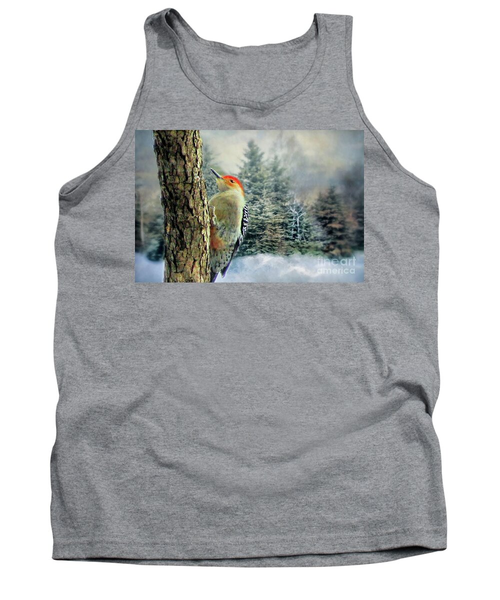 Bird Tank Top featuring the photograph Red Bellied Woodpecker by Janette Boyd