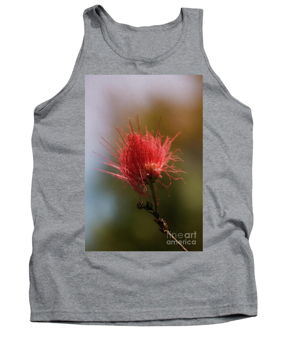 Red Tank Top featuring the photograph Red flower by Kiran Joshi