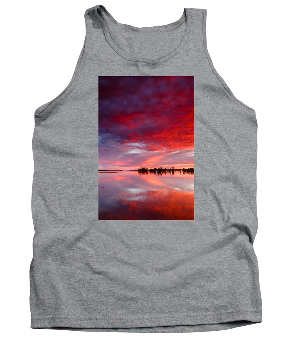 Sunrise Tank Top featuring the photograph Red Morning by Robert Caddy