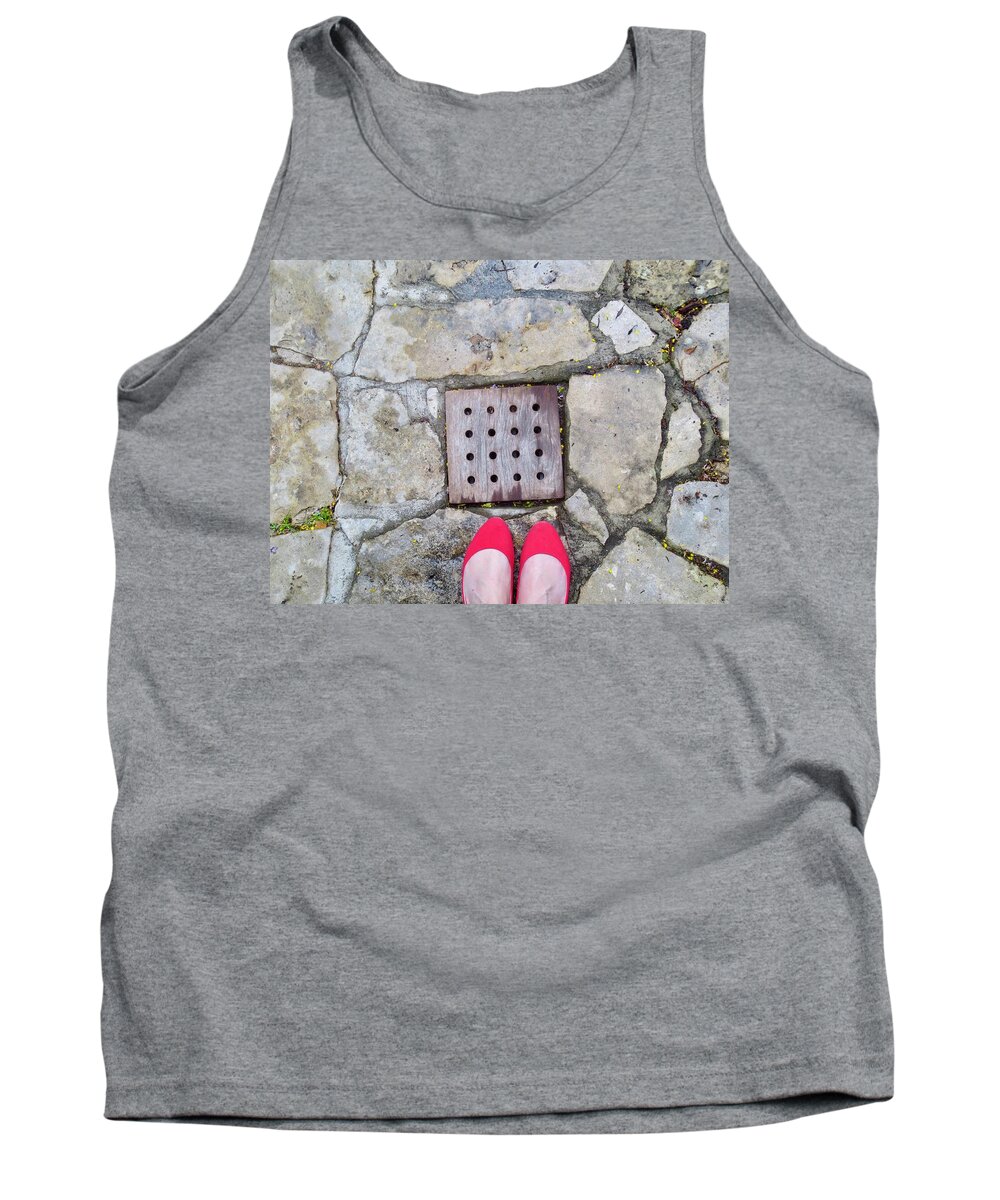 Shoes Tank Top featuring the photograph Red Shoes by Gia Marie Houck