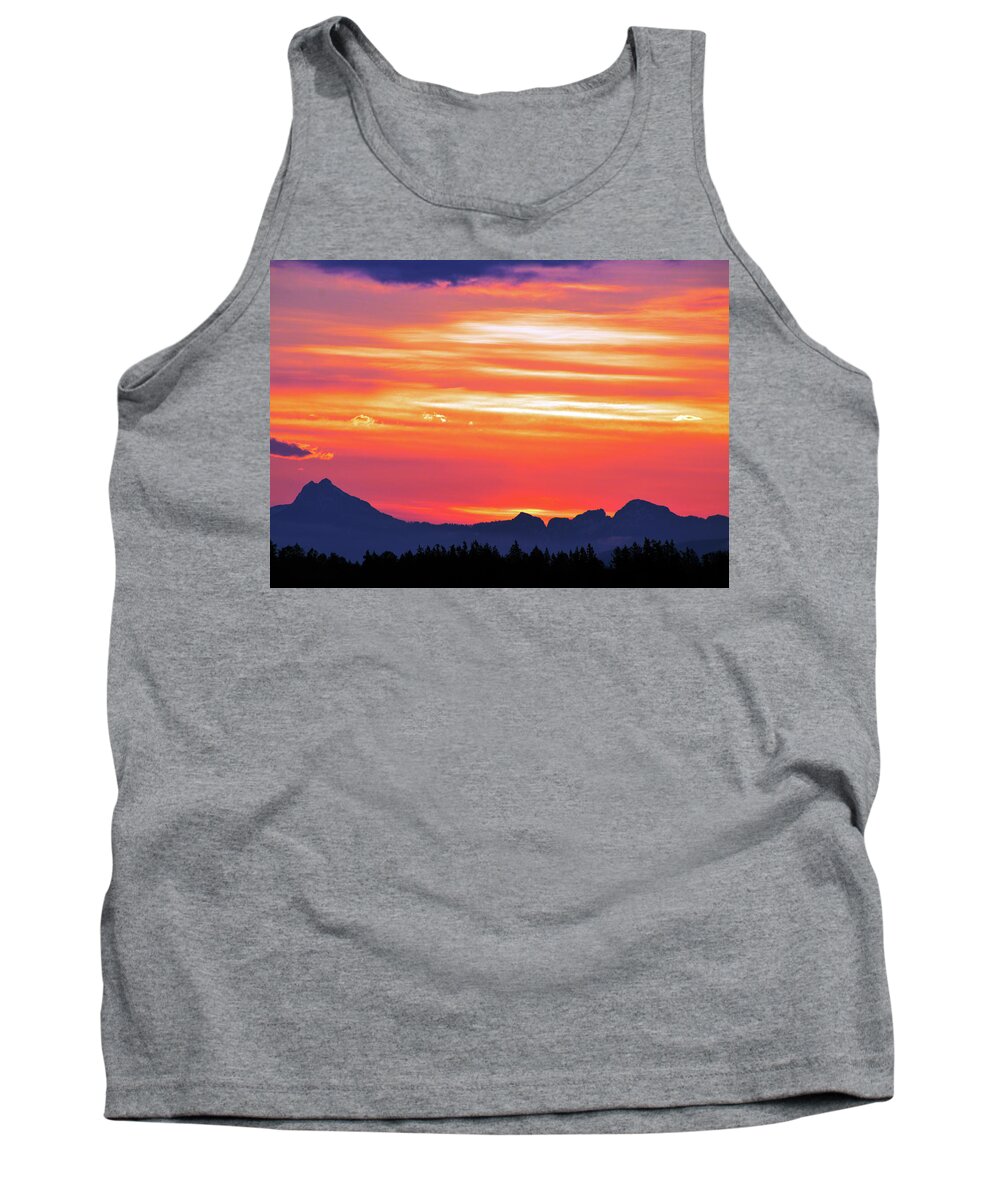 Sunrise Tank Top featuring the photograph Red Sunrise by Brian O'Kelly